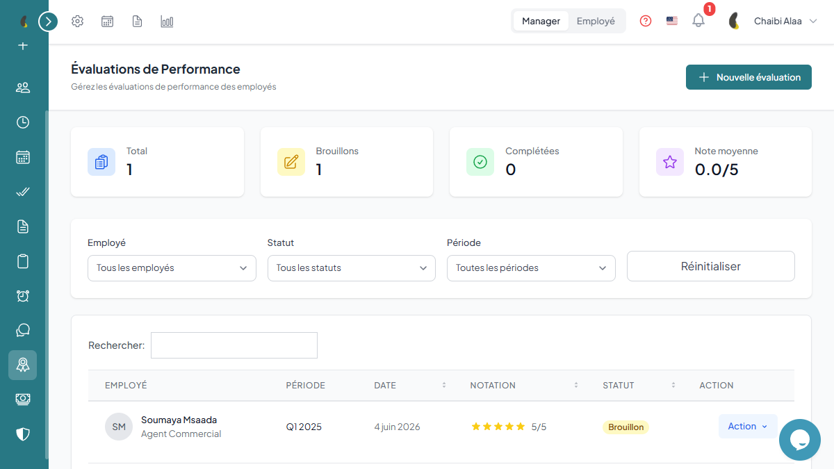 Évaluation & performance
